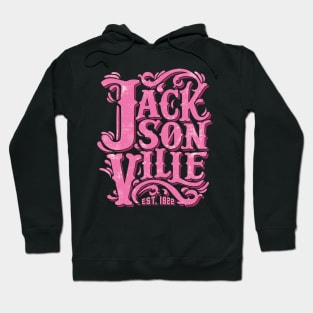 Jacksonville Florida Vintage Handlettering Hoodie